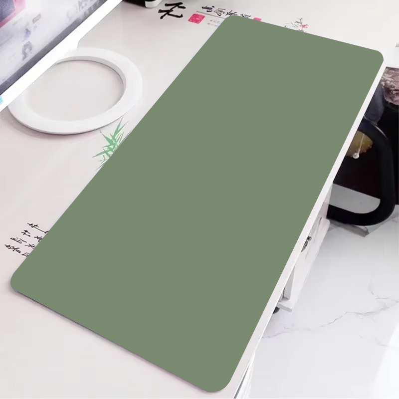 Gaming Accessories For Table - Katı yeşil oyun mousepad büyük basit