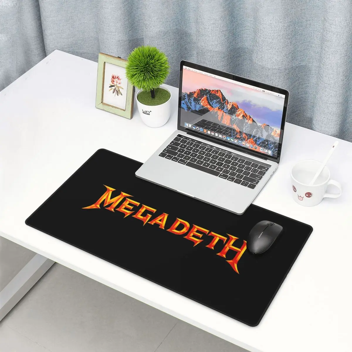 Gaming Accessories Logo - Büyük Mouse Pad Megadeths Logo Gamer