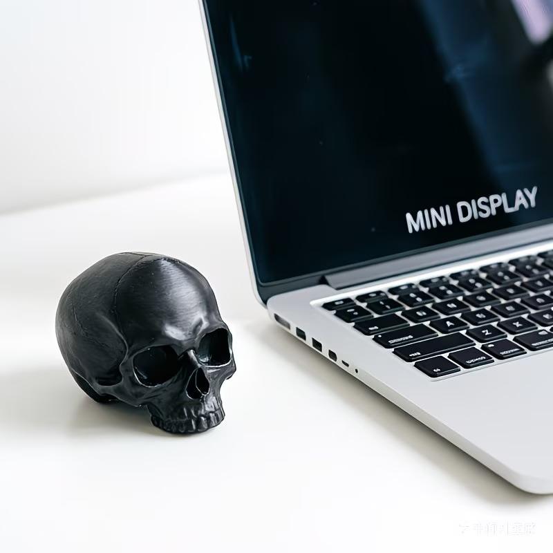 Gaming Accessories Monitor - Kafatası Başlığı Monitör Süsü, Gotik Tarz