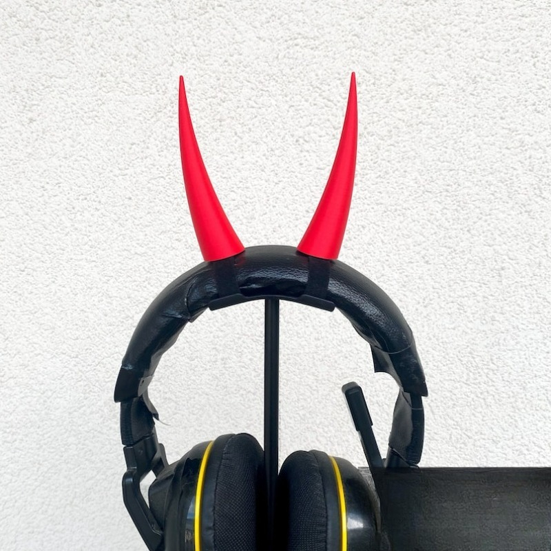 Gaming Accessories Headset - Kırmızı Şeytan Boynuzları Kulaklık Aksesuarları Oyun