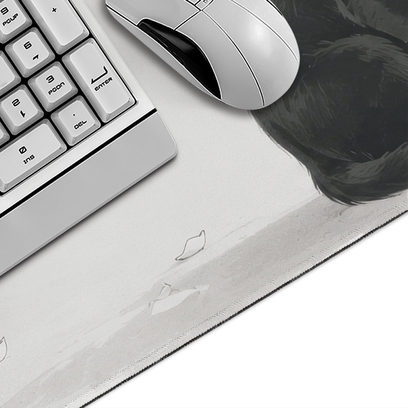Beyaz Kiraz Çiçekleri Siyah Ke - Gaming Accessories For Table incelemesi ve fiyatı